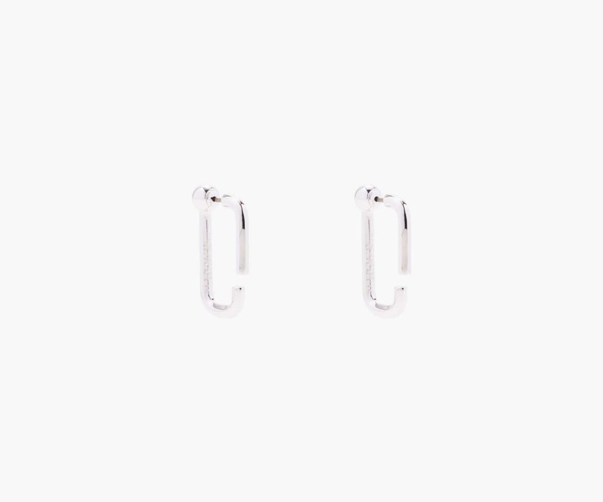 Marc Jacobs J Marc Hoops Plateadas | 0253419-OG