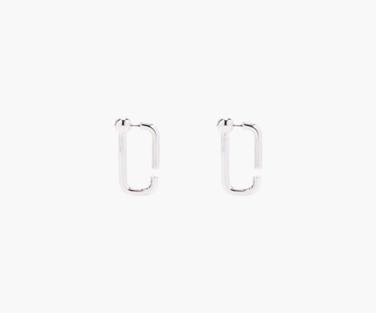 Marc Jacobs J Marc Hoops Plateadas | 0253419-OG