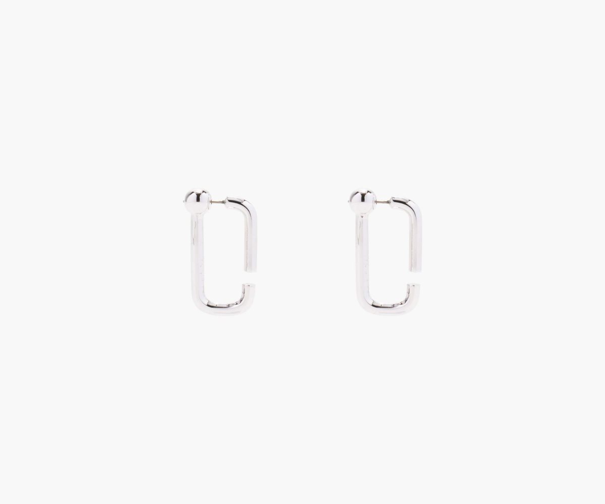 Marc Jacobs J Marc Hoops Plateadas | 0253419-OG