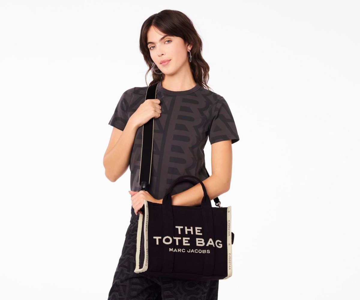 Marc Jacobs Jacquard Medium Tote Bag Negras | 8714302-MH