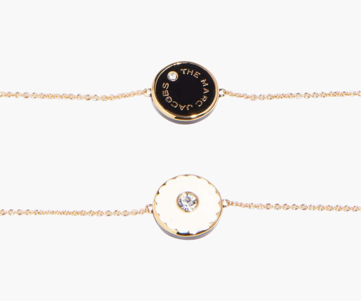 Marc Jacobs Medallion Bracelet Creme Doradas | 5673291-PW