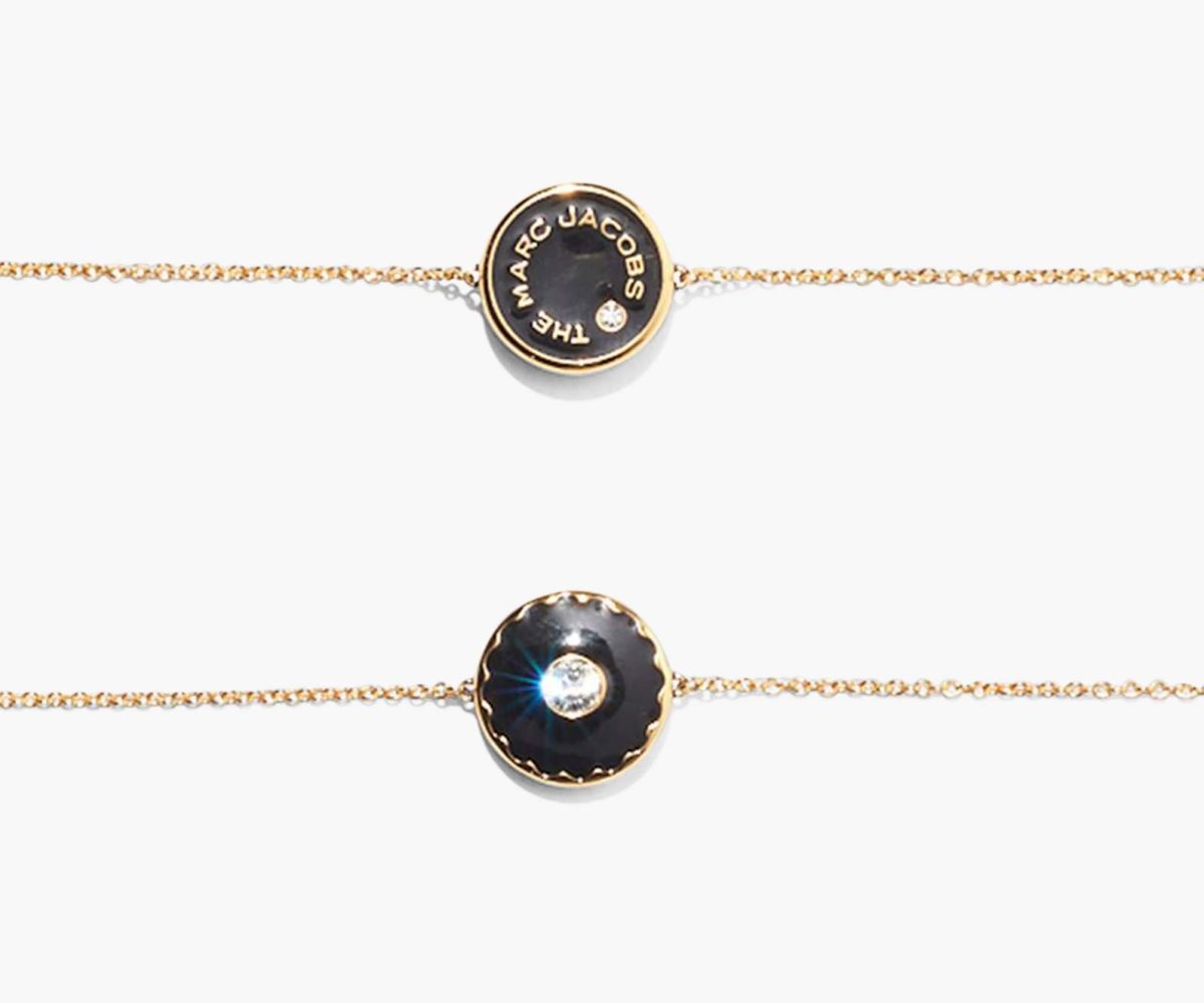 Marc Jacobs Medallion Bracelet Negras Doradas | 2694815-DB