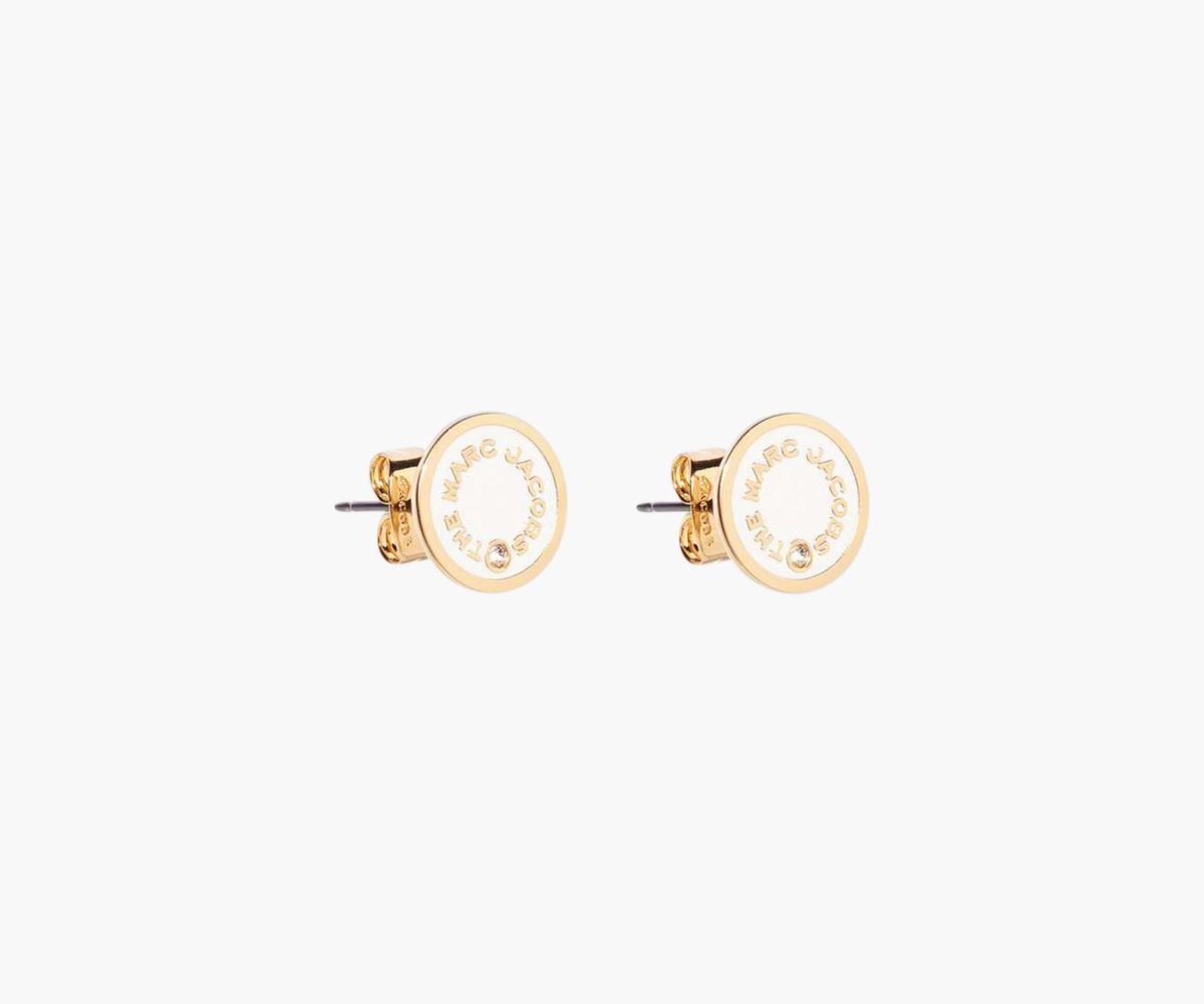 Marc Jacobs Medallion Studs Creme | 2560934-KQ