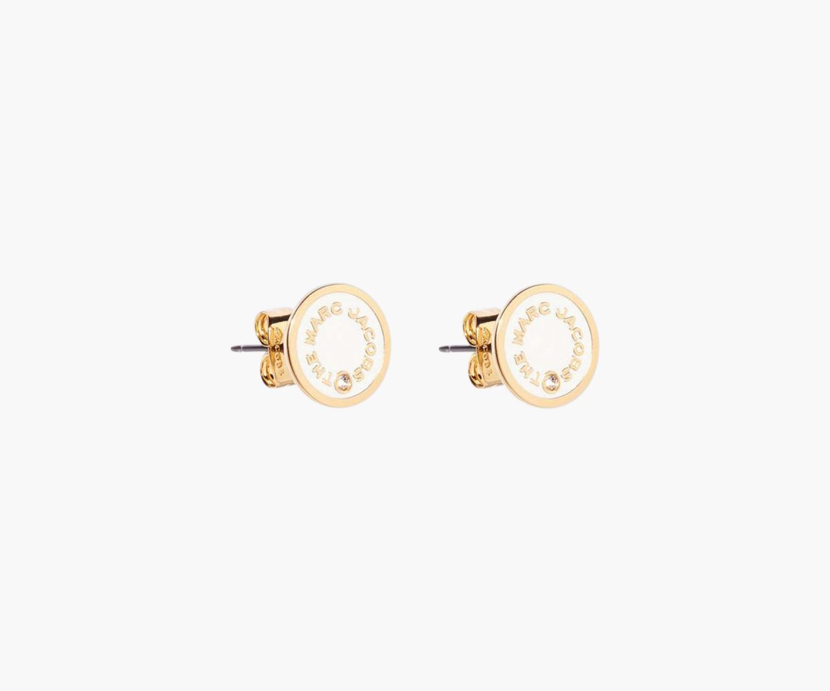 Marc Jacobs Medallion Studs Creme | 2560934-KQ