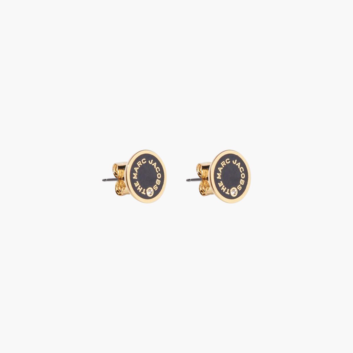 Marc Jacobs Medallion Studs Negras Doradas | 2869543-JO