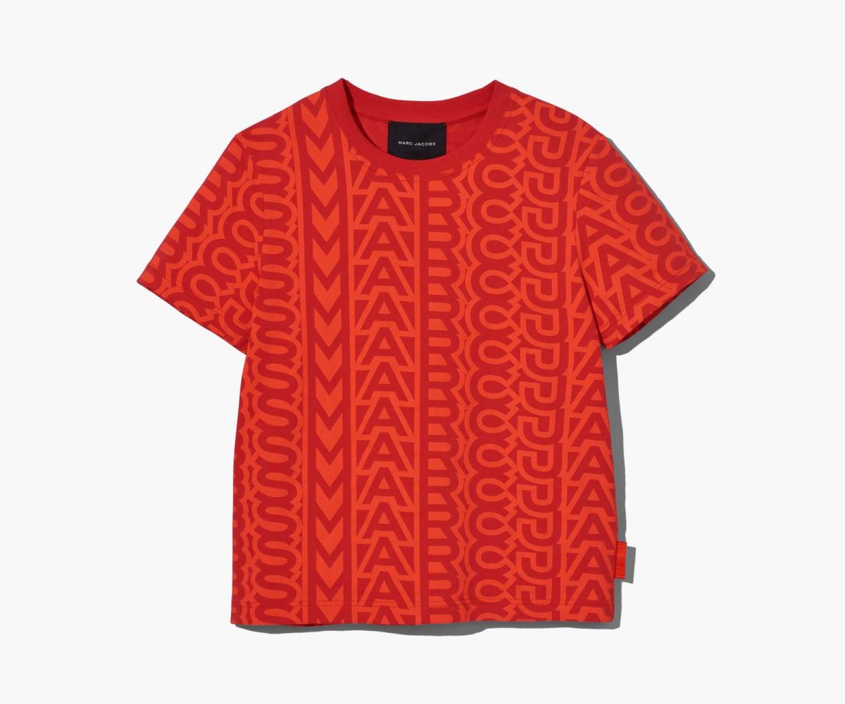 Marc Jacobs Monogram Baby Tee Naranjas Rojas | 8409637-OS