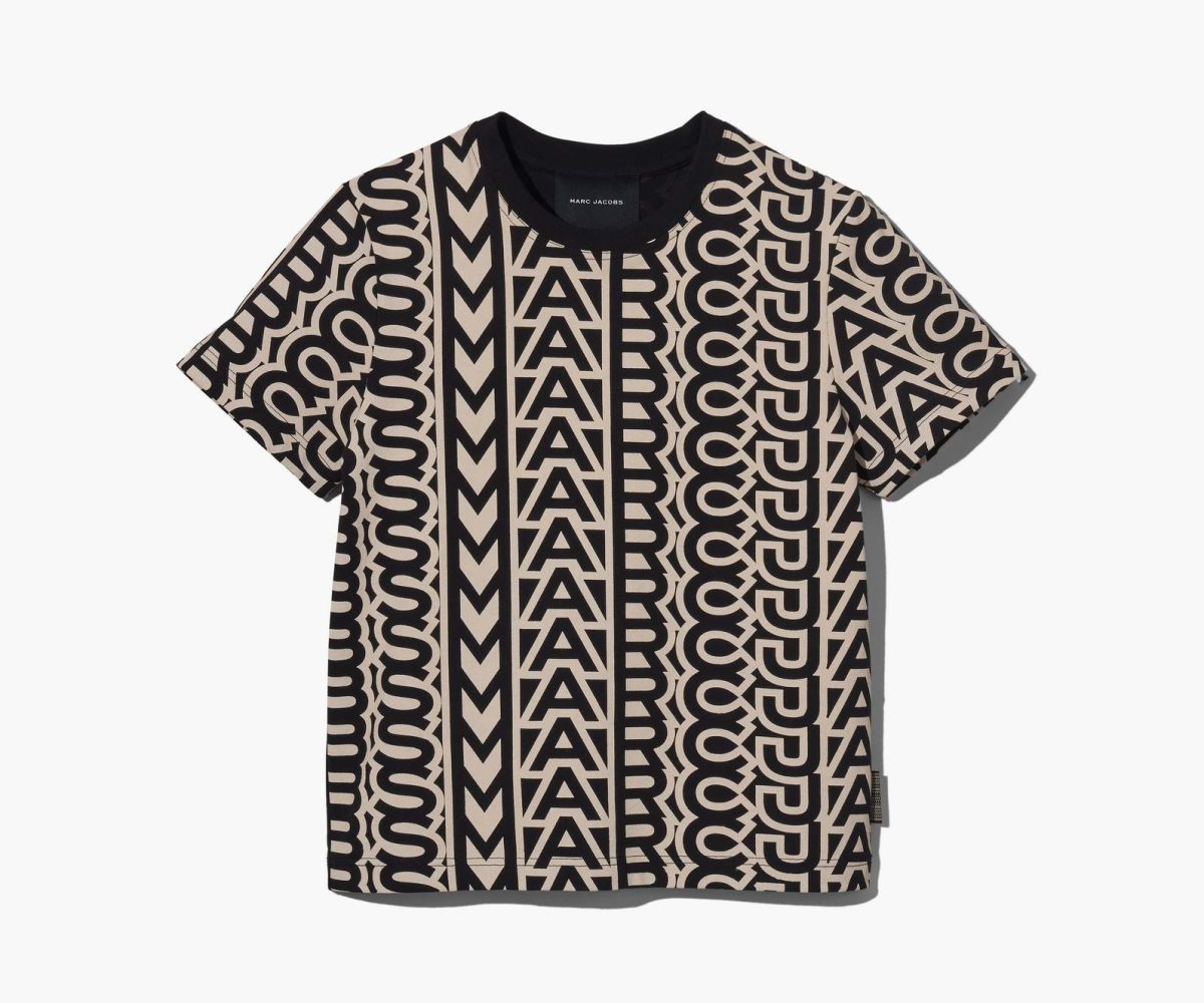 Marc Jacobs Monogram Baby Tee Negras Blancas | 1927035-IZ