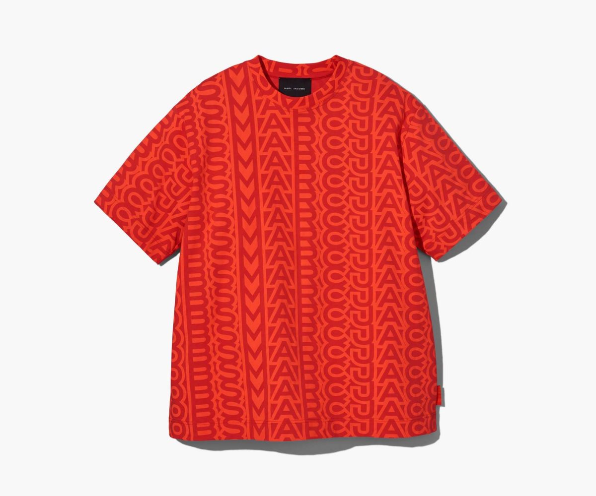 Marc Jacobs Monogram Big T-Shirt Naranjas Rojas | 6812039-ZF