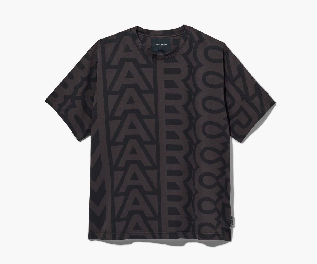 Marc Jacobs Monogram Big T-Shirt Negras Gris | 8610549-ZR