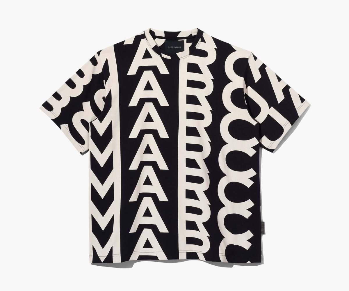 Marc Jacobs Monogram Big Tee Negras Blancas | 0786931-ND