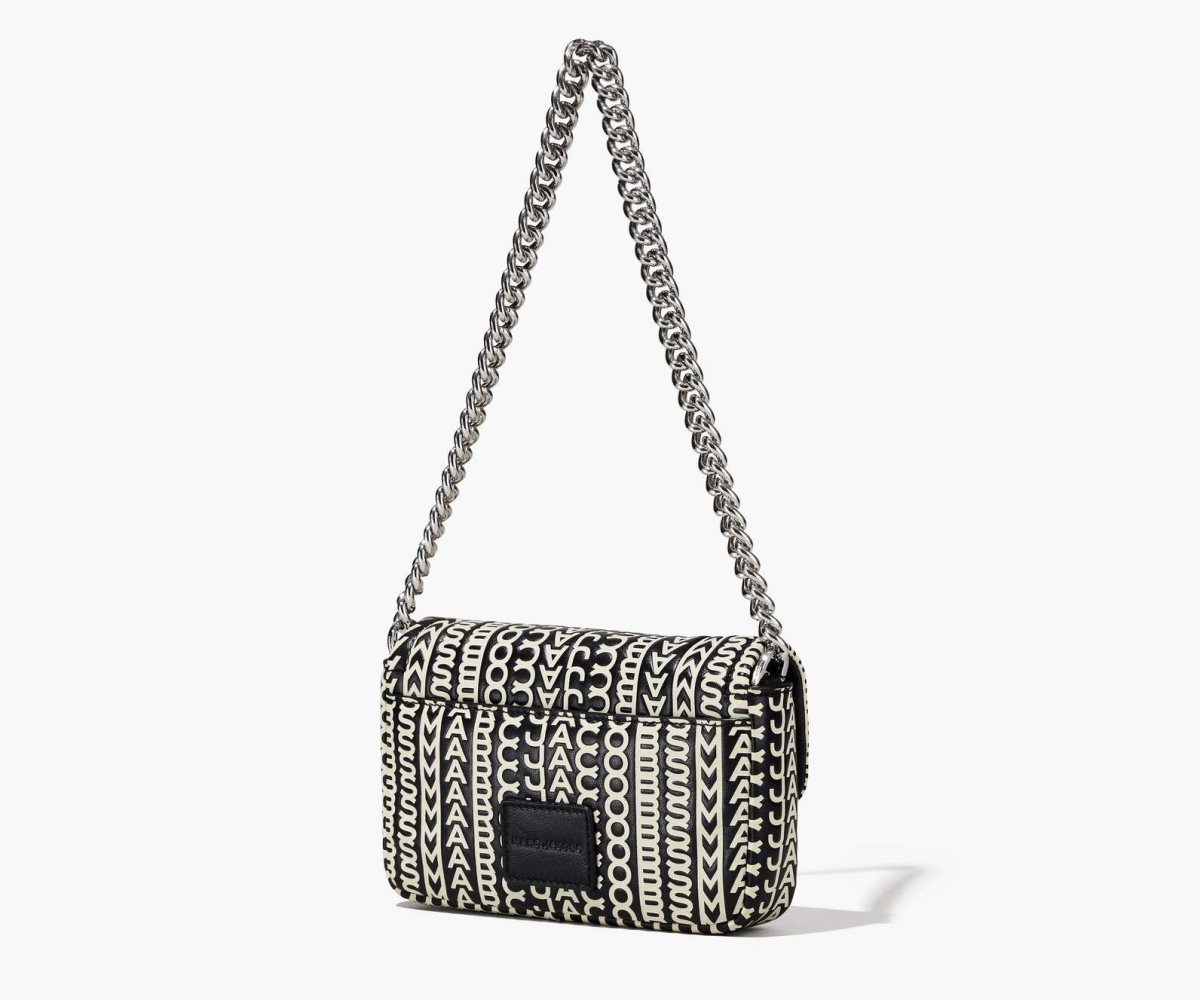 Marc Jacobs Monogram Cuero J Marc Mini Bag Negras Blancas | 5102763-DW