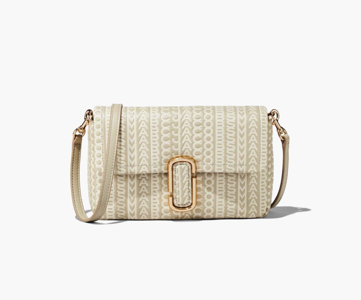 Marc Jacobs Monogram Cuero J Marc Shoulder Bag Kaki | 4506891-DR