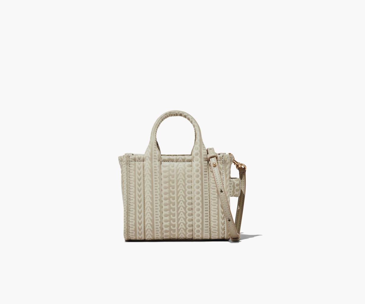 Marc Jacobs Monogram Cuero Micro Tote Kaki | 1238594-OM