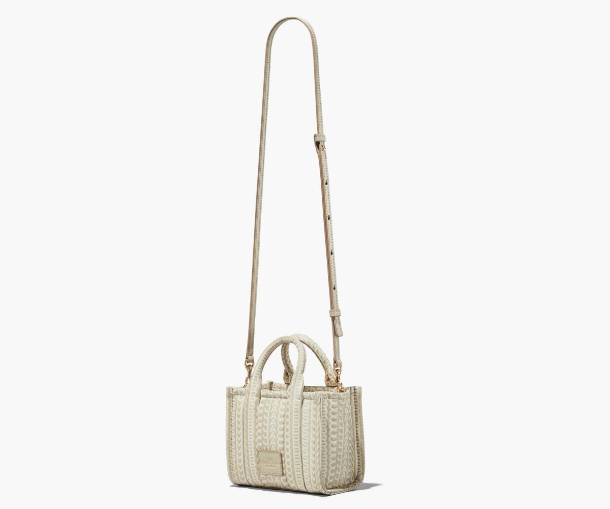 Marc Jacobs Monogram Cuero Micro Tote Kaki | 1238594-OM