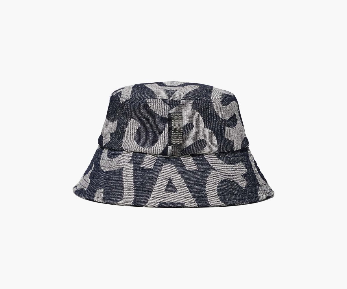 Marc Jacobs Monogram Denim Bucket Hat Azules | 5902384-TP