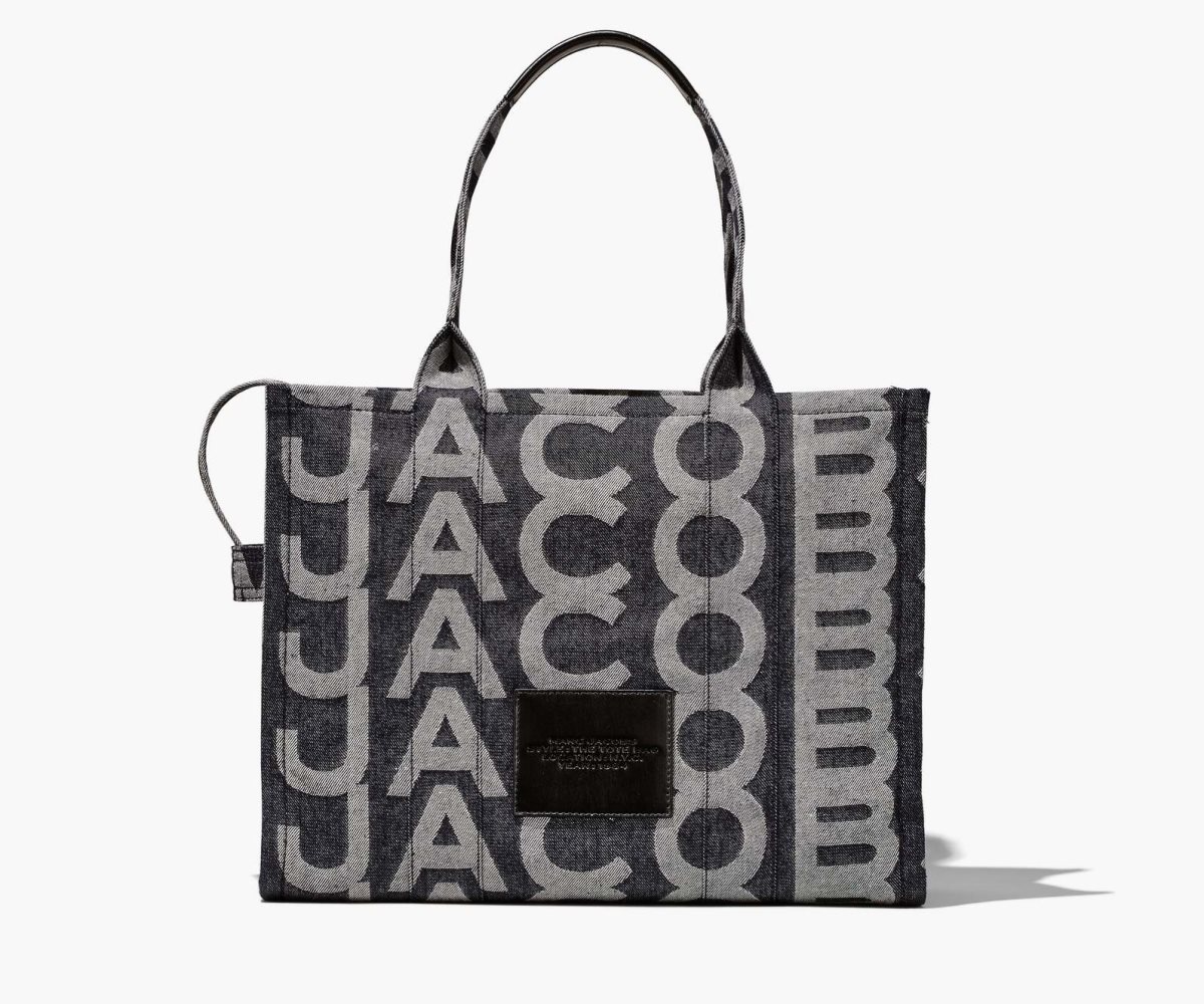 Marc Jacobs Monogram Denim Large Tote Azules | 9684752-HA