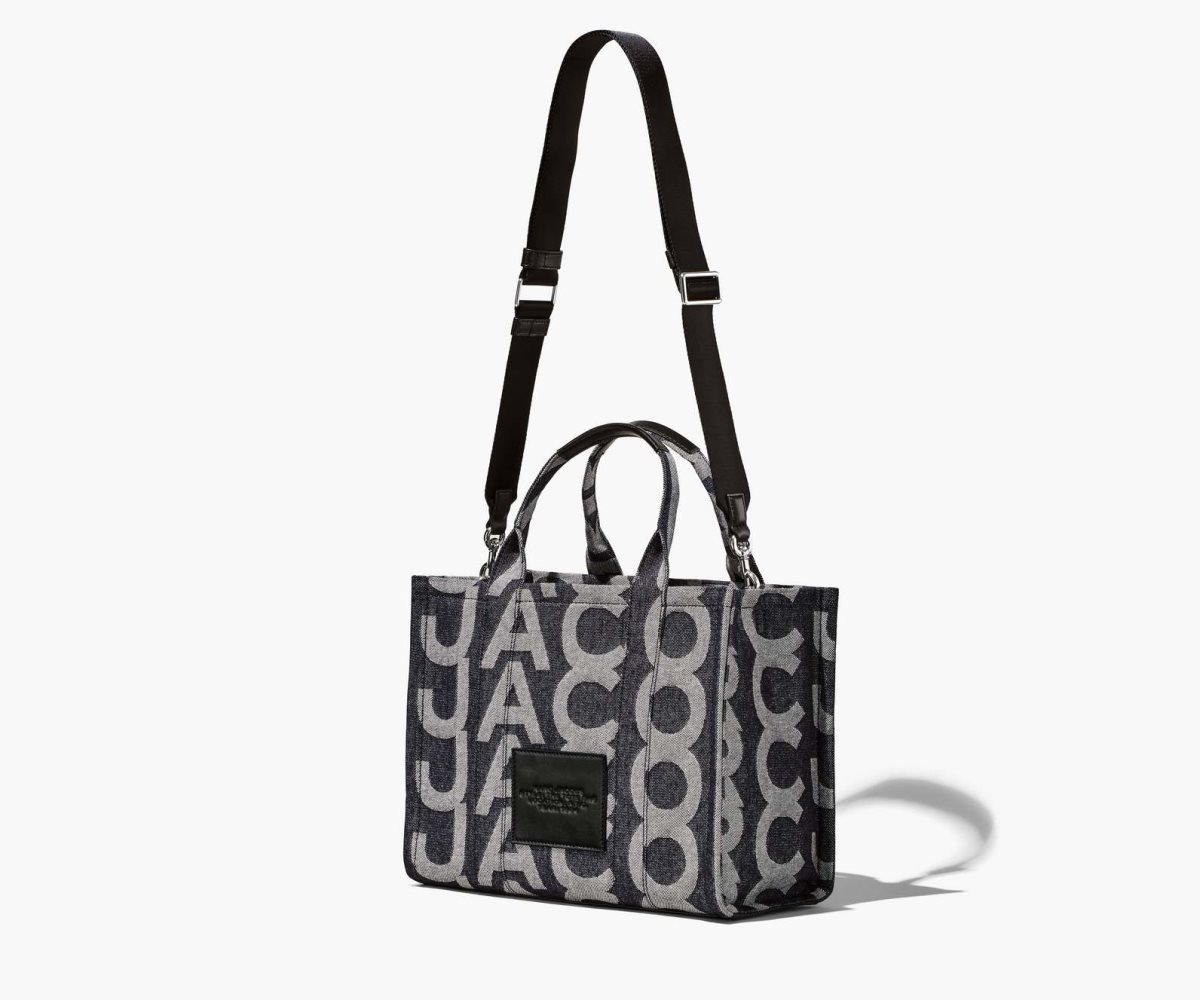 Marc Jacobs Monogram Denim Medium Tote Bag Azules | 3410562-YR