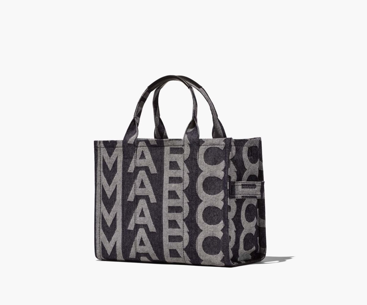 Marc Jacobs Monogram Denim Medium Tote Bag Azules | 3410562-YR