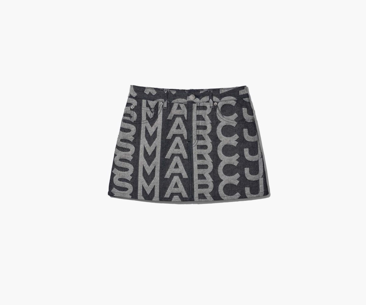 Marc Jacobs Monogram Denim Mini Skirt Azules | 5178923-LS