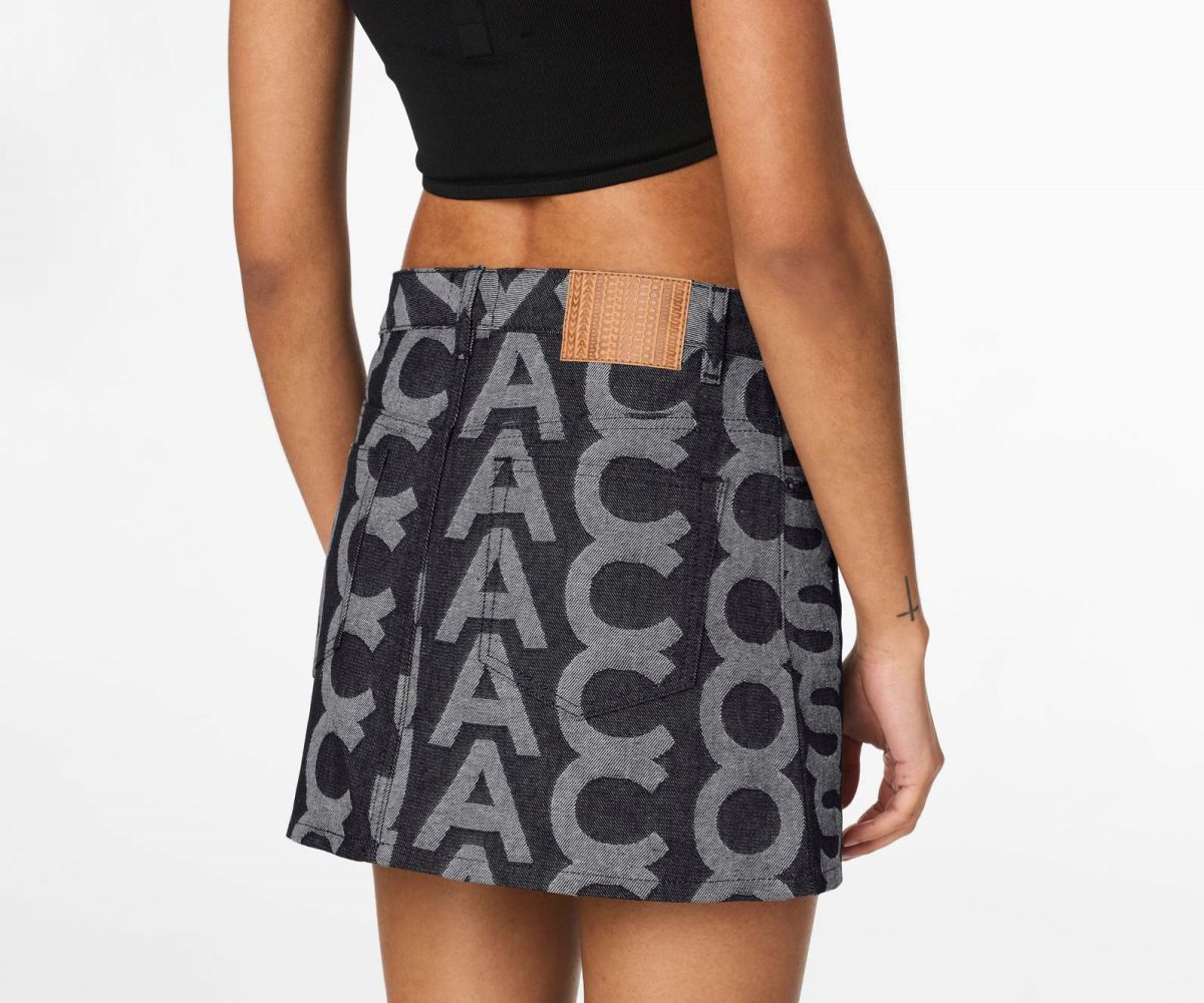 Marc Jacobs Monogram Denim Mini Skirt Azules | 5178923-LS