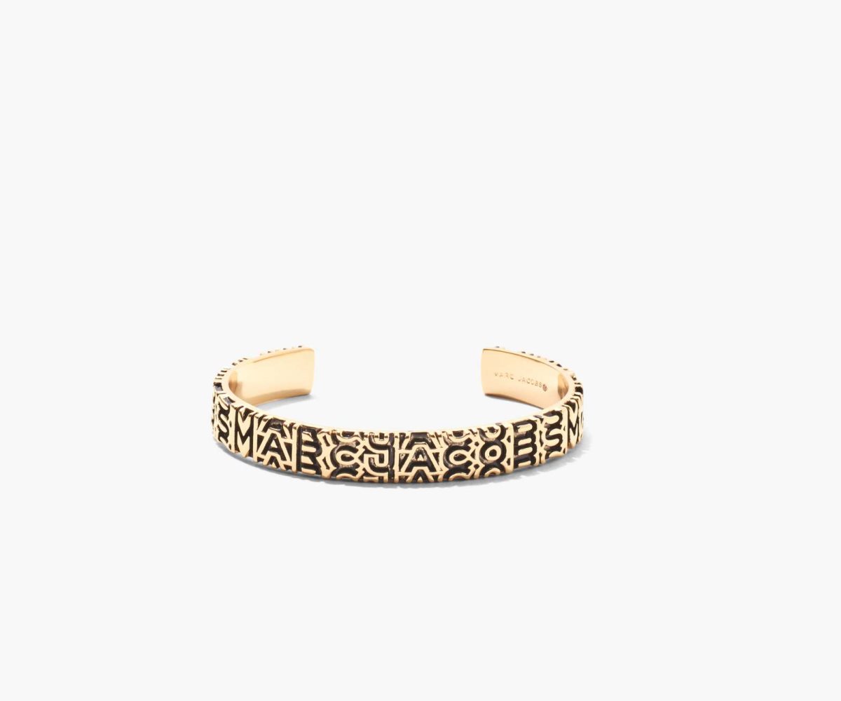 Marc Jacobs Monogram Engraved Bracelet Doradas | 9453876-KA