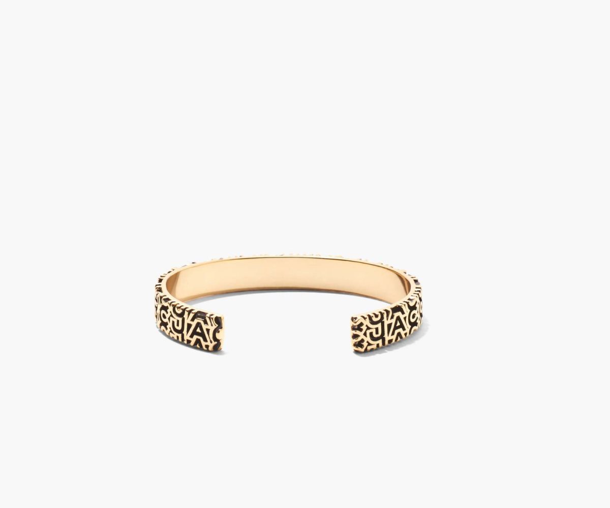 Marc Jacobs Monogram Engraved Bracelet Doradas | 9453876-KA