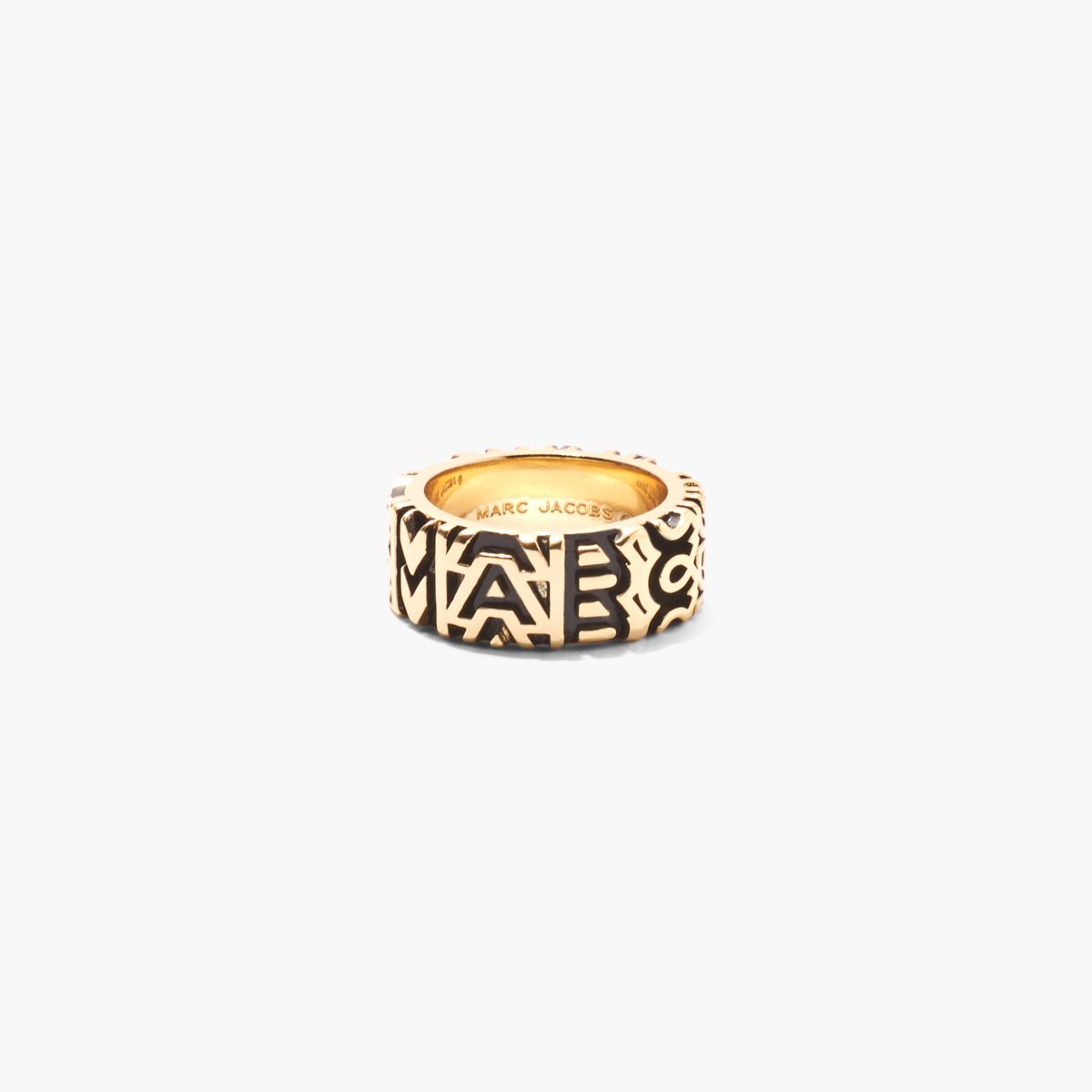 Marc Jacobs Monogram Engraved Ring Doradas | 4319768-LB