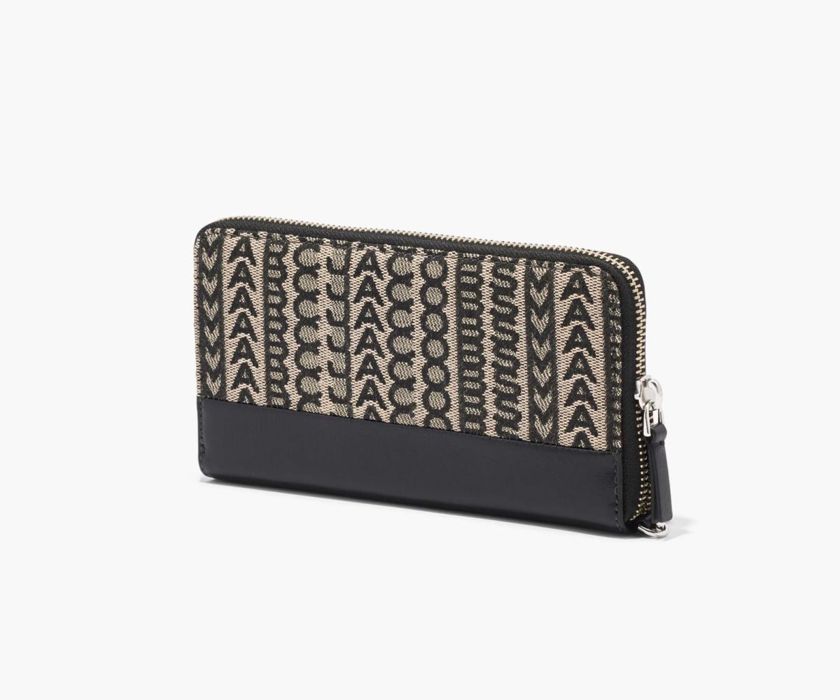 Marc Jacobs Monogram Jacquard Continental Wristlet Wallet Beige Multicolor | 6704923-EF