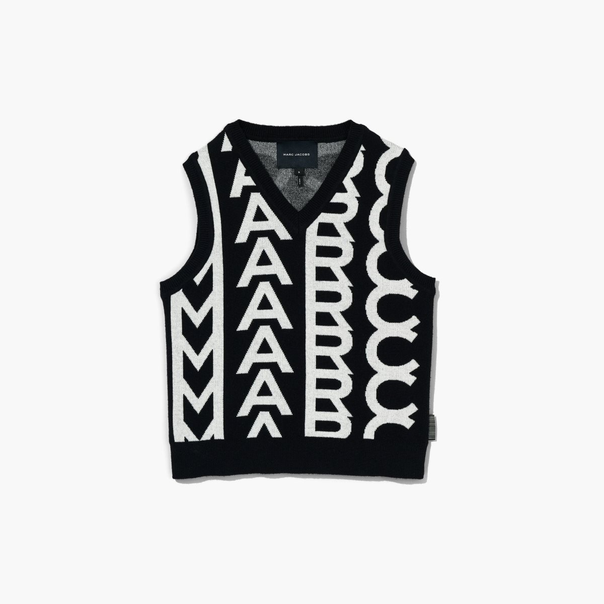 Marc Jacobs Monogram Knit Vest Negras Blancas | 7489356-VC