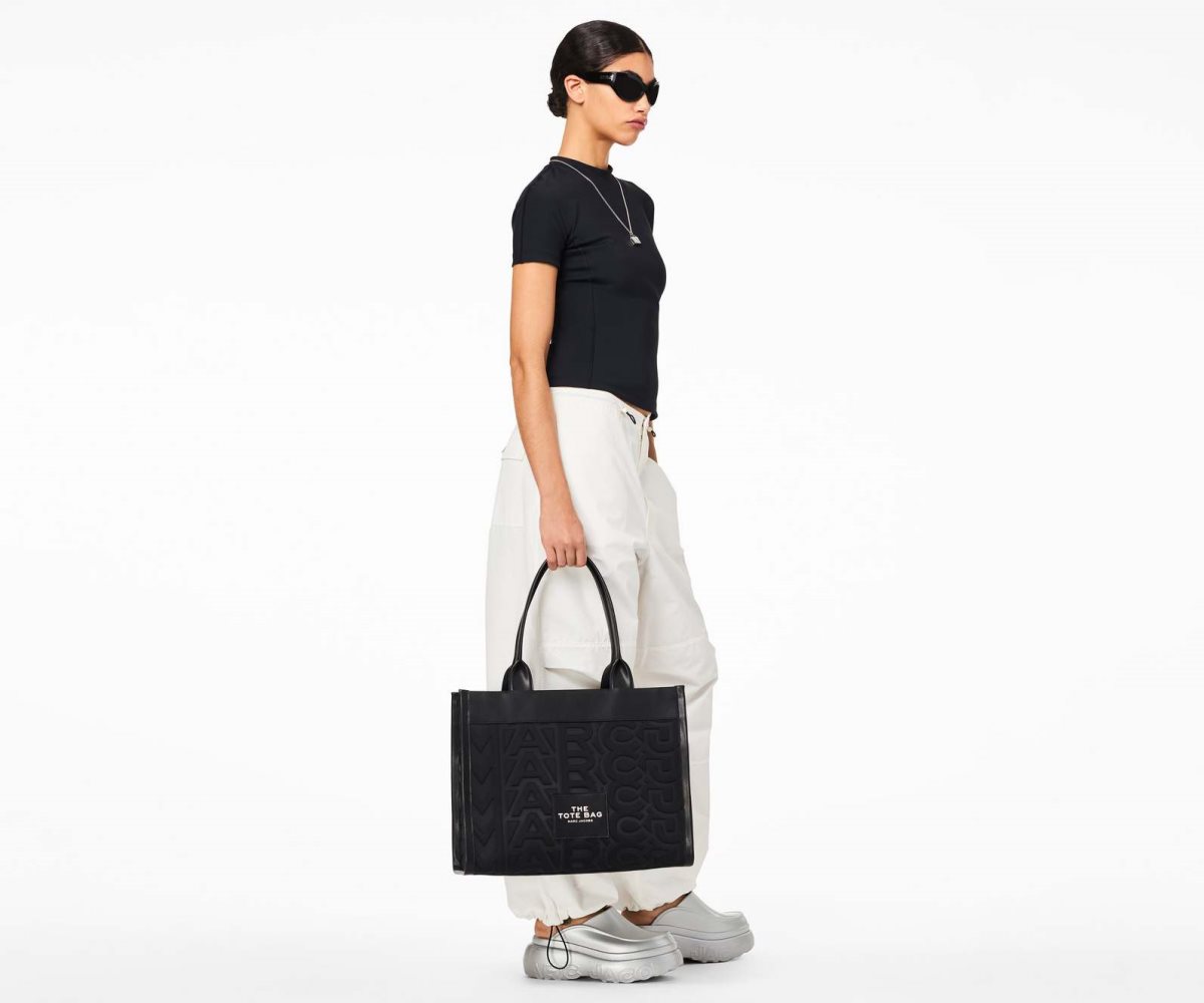 Marc Jacobs Monogram Neoprene Large Tote Bag Negras | 3976802-KM