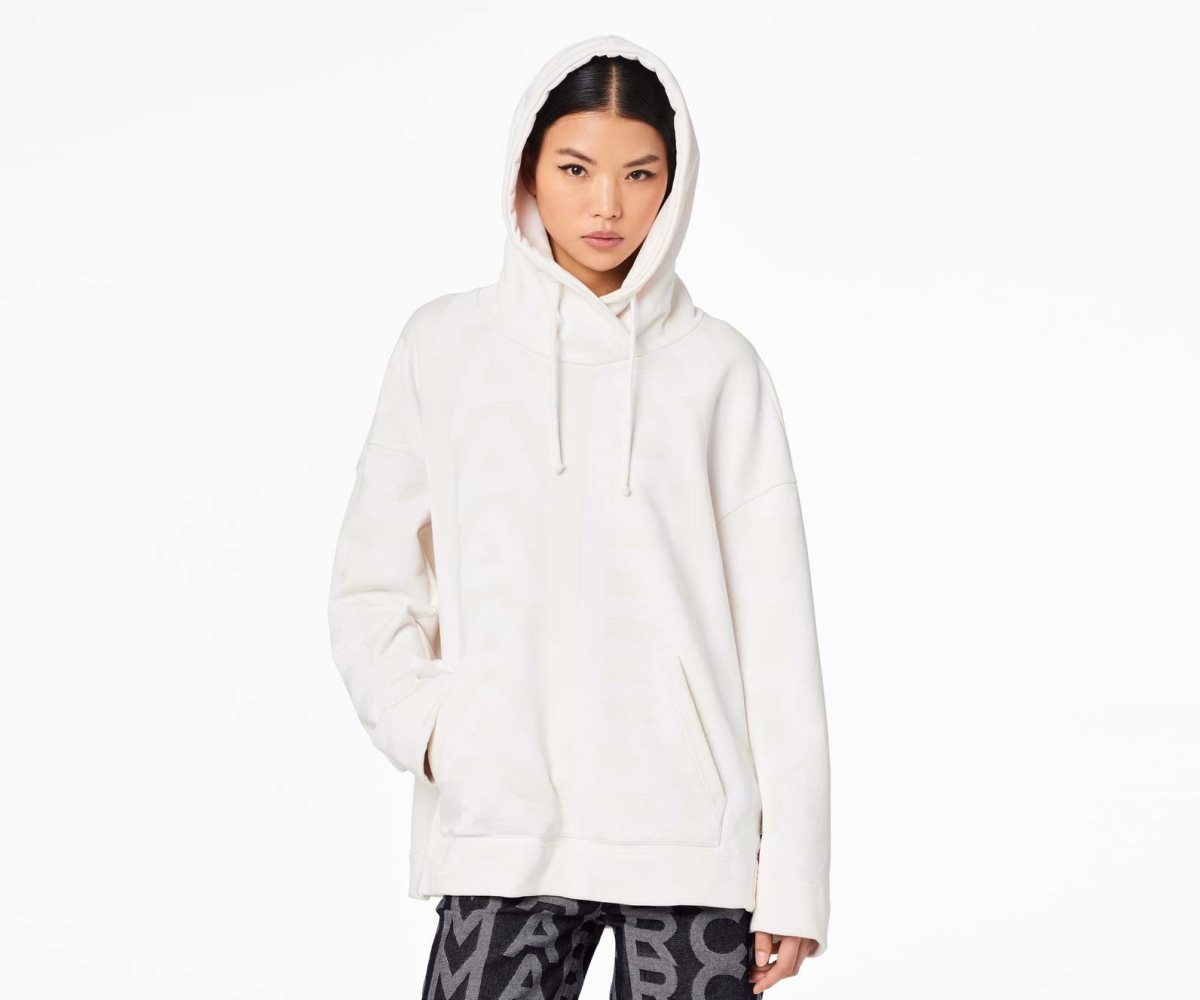 Marc Jacobs Monogram Oversized Hoodie Blancas | 4923750-HC