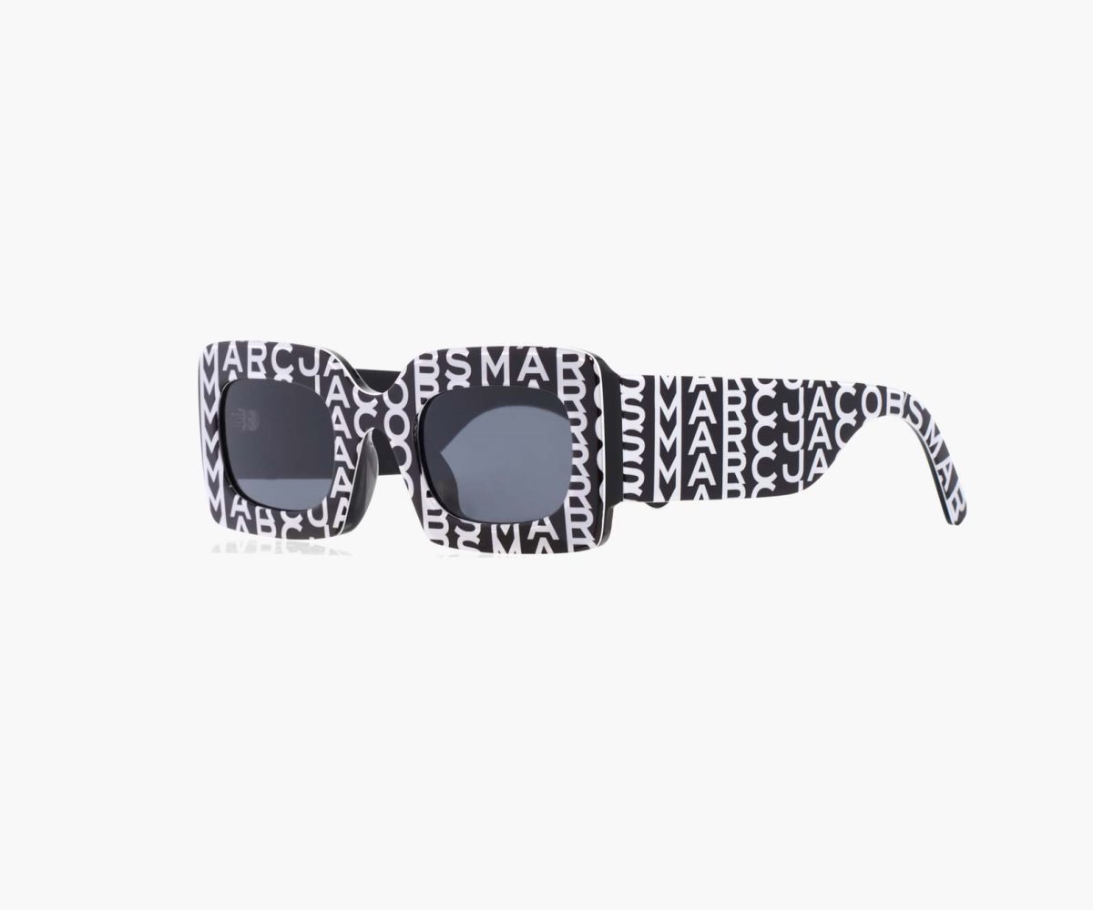 Marc Jacobs Monogram Rectangular Sunglasses Negras Blancas | 2968137-VH