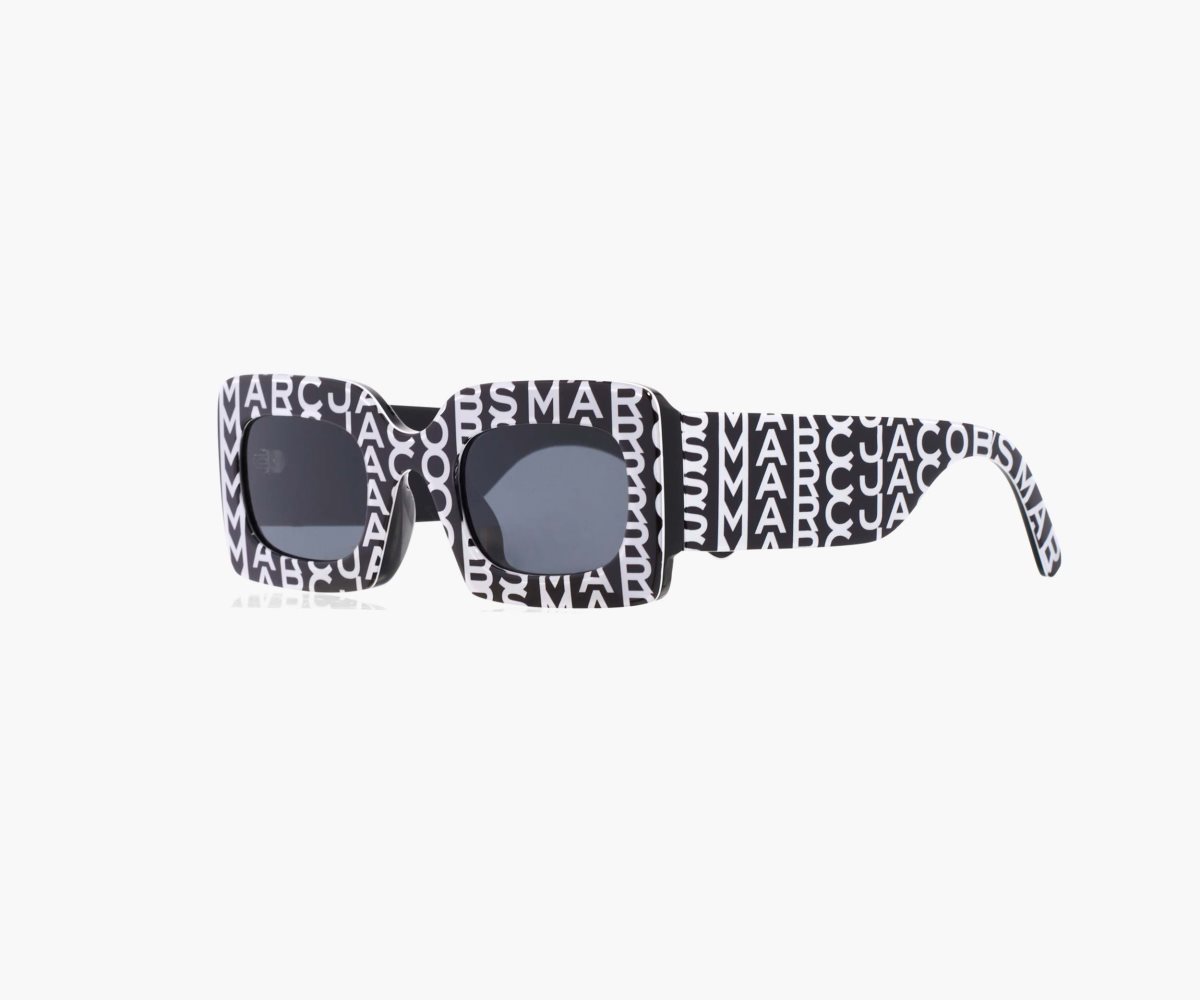 Marc Jacobs Monogram Rectangular Sunglasses Negras Blancas | 2968137-VH