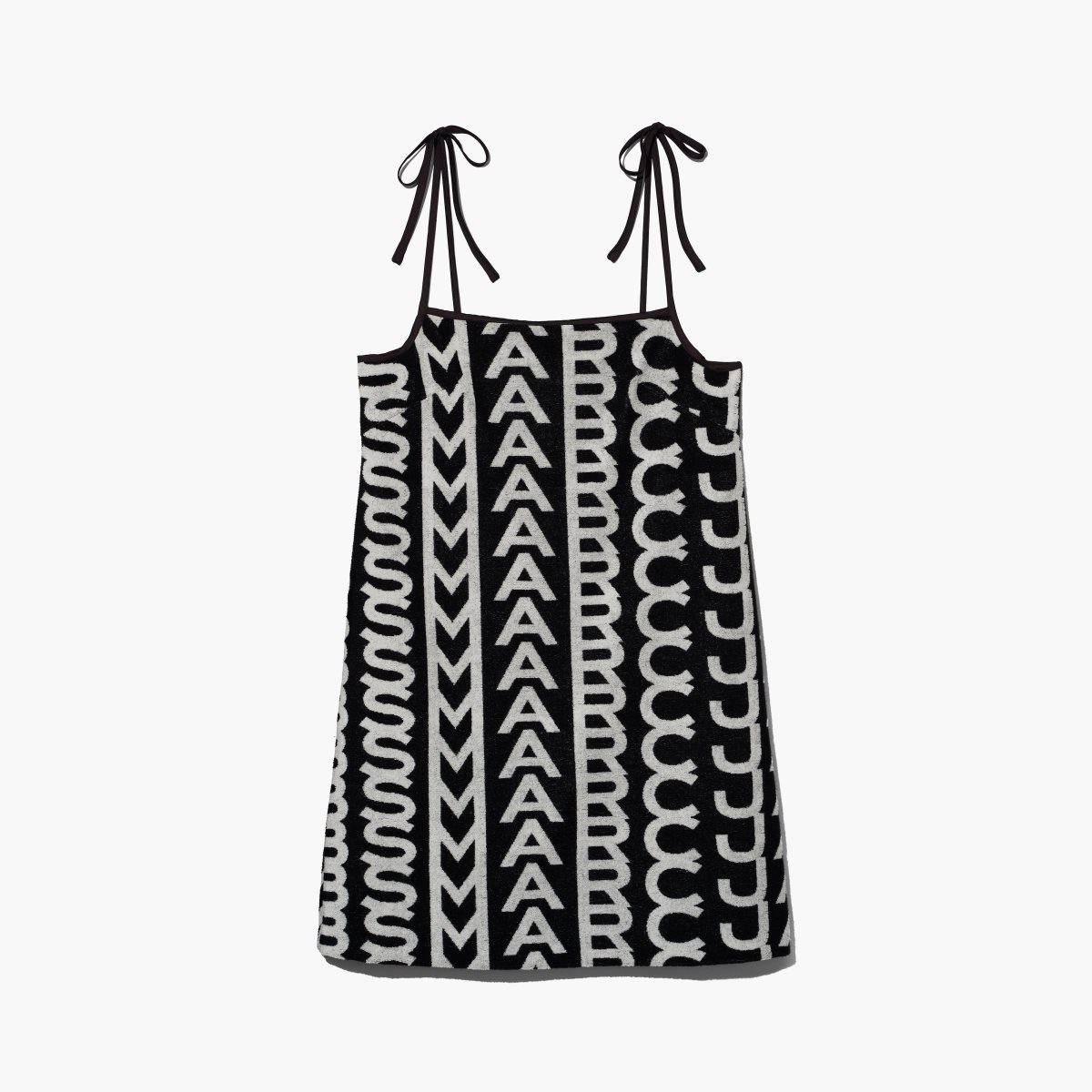 Marc Jacobs Monogram Terry Apron Vestido Negras Blancas | 7062349-VW