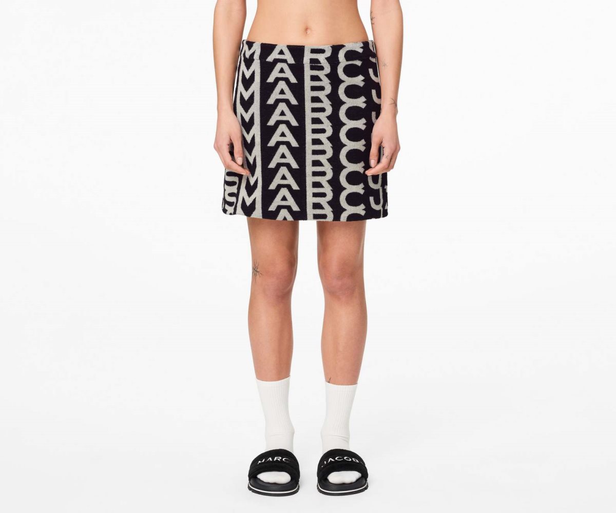 Marc Jacobs Monogram Terry Skirt Negras Blancas | 0543127-YL