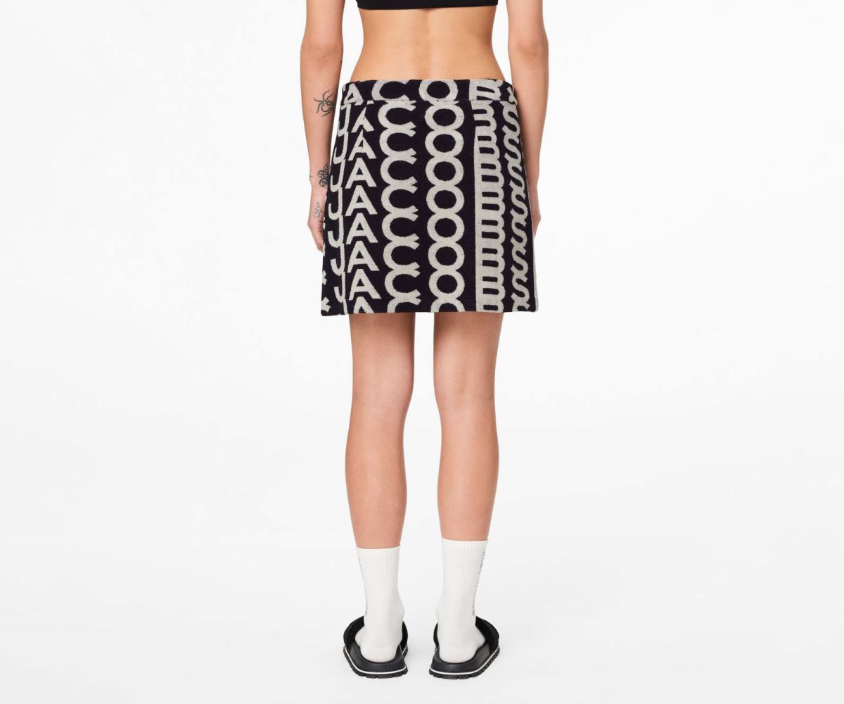 Marc Jacobs Monogram Terry Skirt Negras Blancas | 0543127-YL