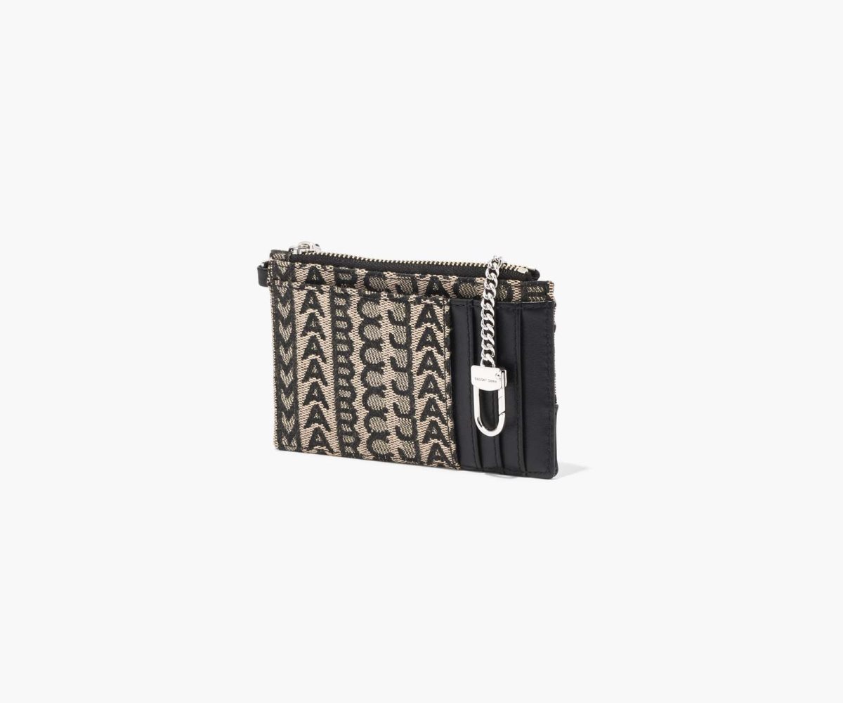 Marc Jacobs Monogram Top Zip Wristlet Beige Multicolor | 2491538-QR