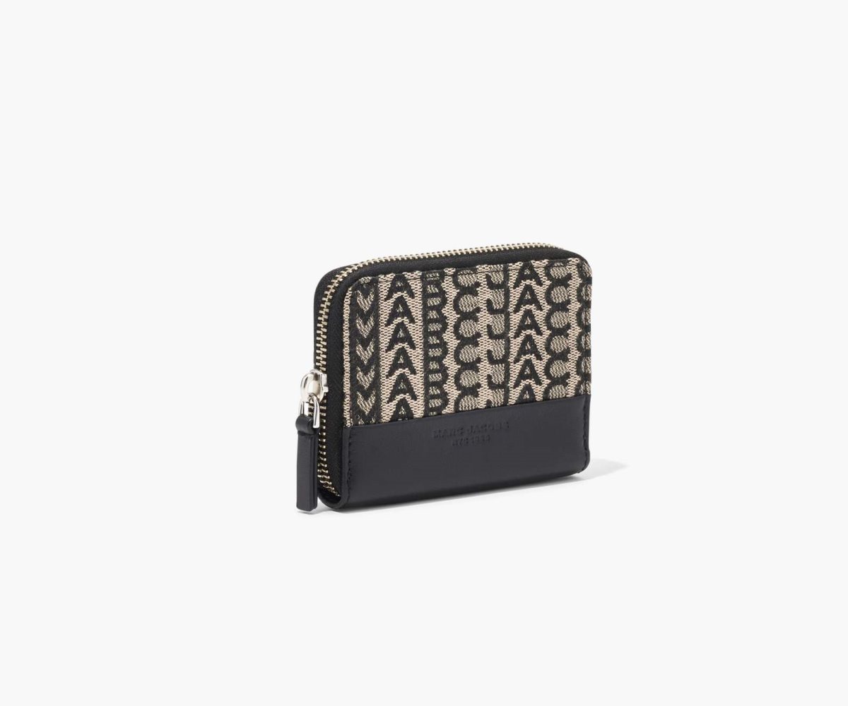 Marc Jacobs Monogram Zip Around Wallet Beige Multicolor | 4165078-CD