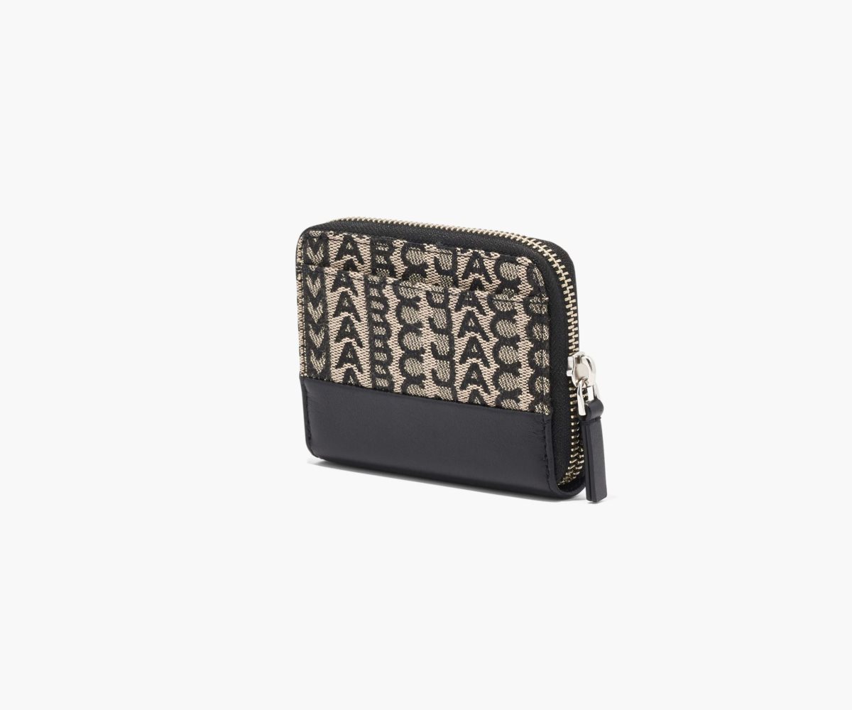 Marc Jacobs Monogram Zip Around Wallet Beige Multicolor | 4165078-CD