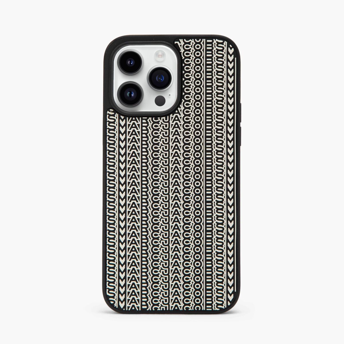 Marc Jacobs Monogram iPhone 14 Pro Max 3D Case Negras Blancas | 1263908-JF