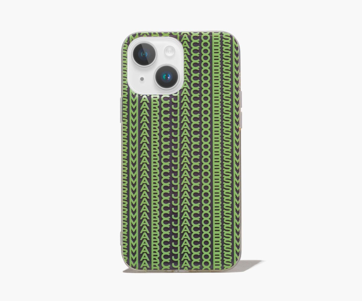 Marc Jacobs Monogram iPhone Case 14 Gris Verde | 2617035-MS