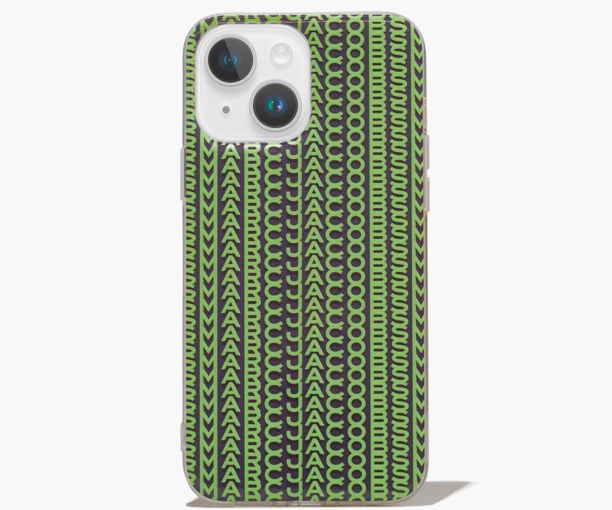 Marc Jacobs Monogram iPhone Case 14 Plus Gris Verde | 0295718-KY