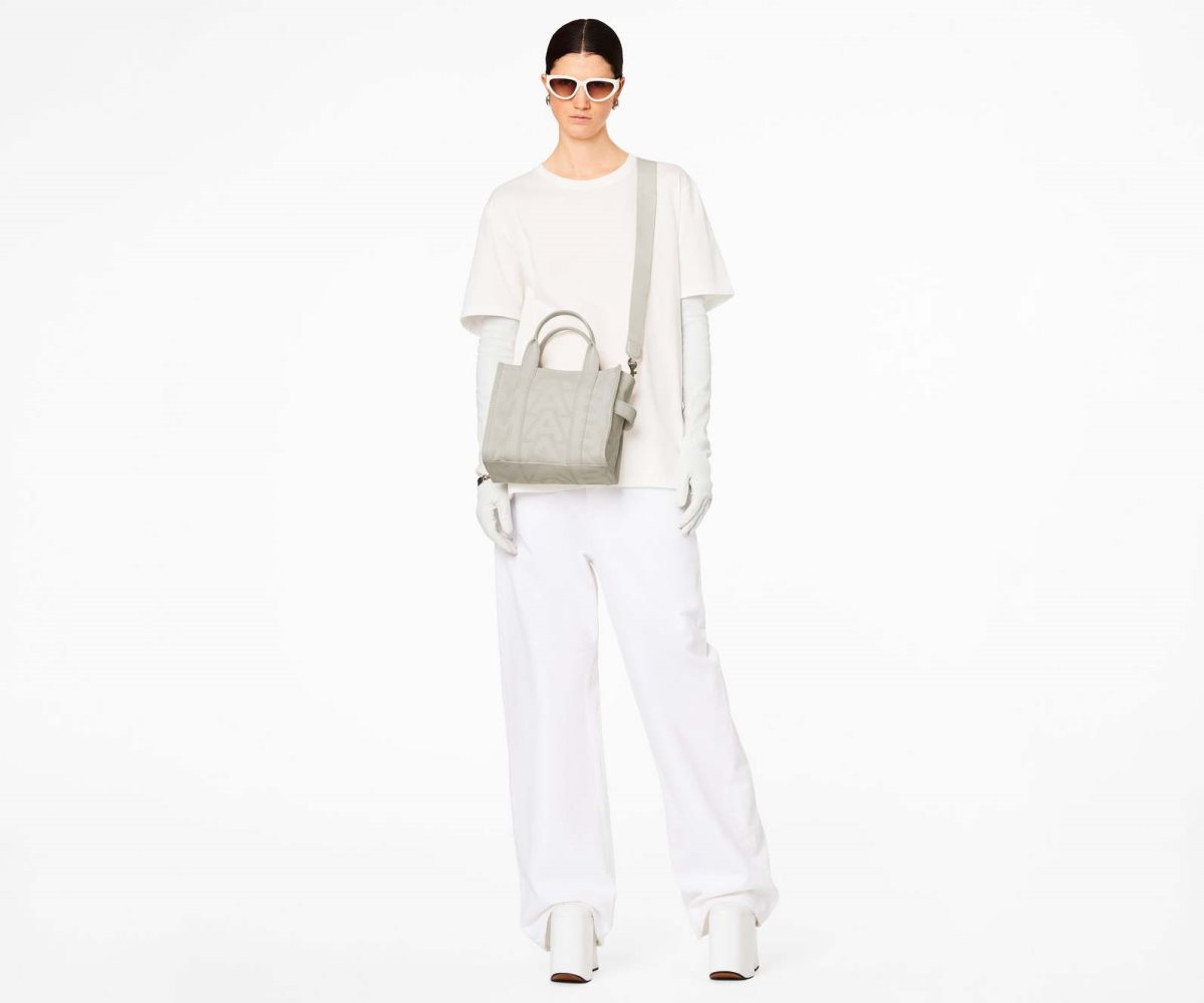 Marc Jacobs Outline Monogram Mini Tote Bag Blancas | 0628935-DO