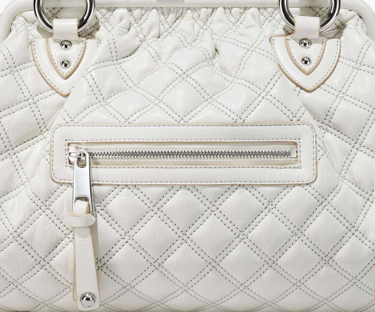 Marc Jacobs Re-Edition Acolchado Cuero Stam Bag Blancas | 5438971-XL