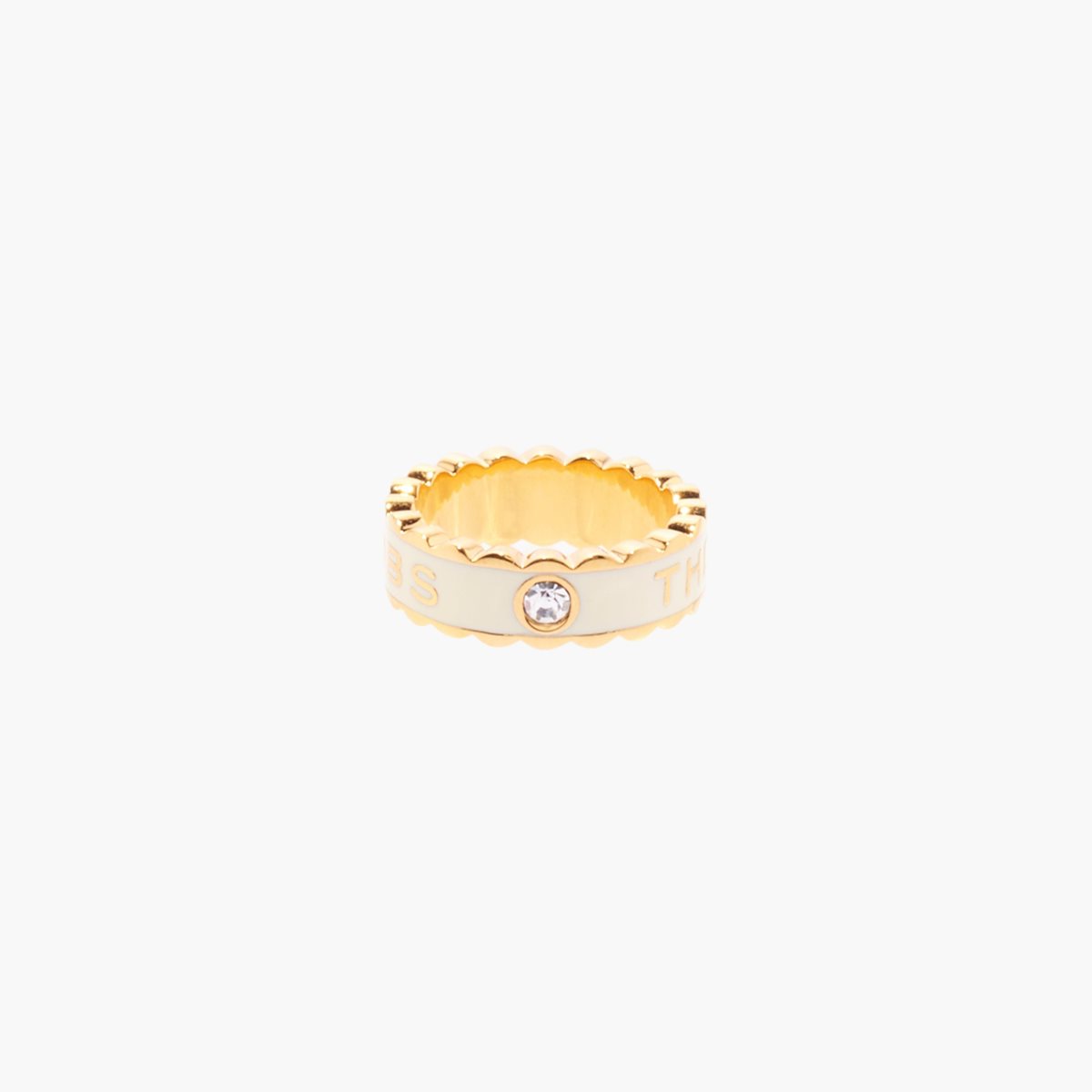 Marc Jacobs Scallop Medallion Ring Creme Doradas | 8145620-XD