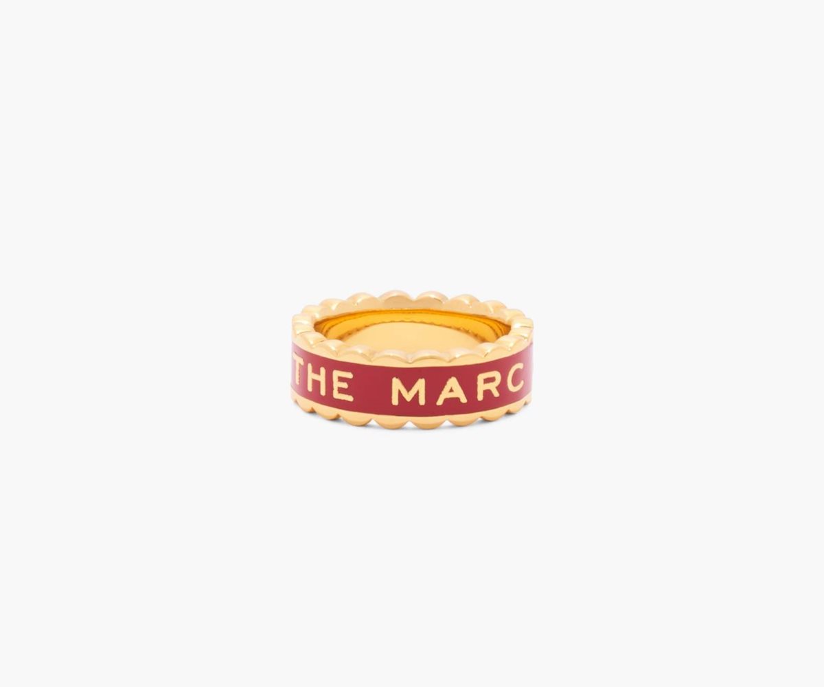 Marc Jacobs Scallop Medallion Ring Rojas Doradas | 1256980-CF