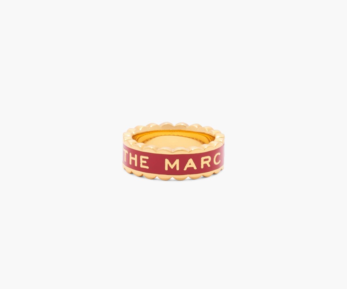 Marc Jacobs Scallop Medallion Ring Rojas Doradas | 1256980-CF