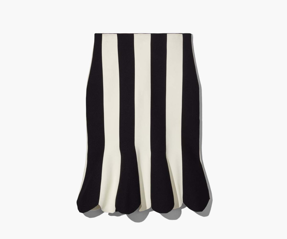 Marc Jacobs Scuba Stripe Skirt Negras Blancas | 8031746-ZQ