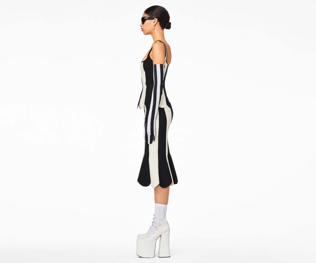 Marc Jacobs Scuba Stripe Top Negras Blancas | 8431956-SX