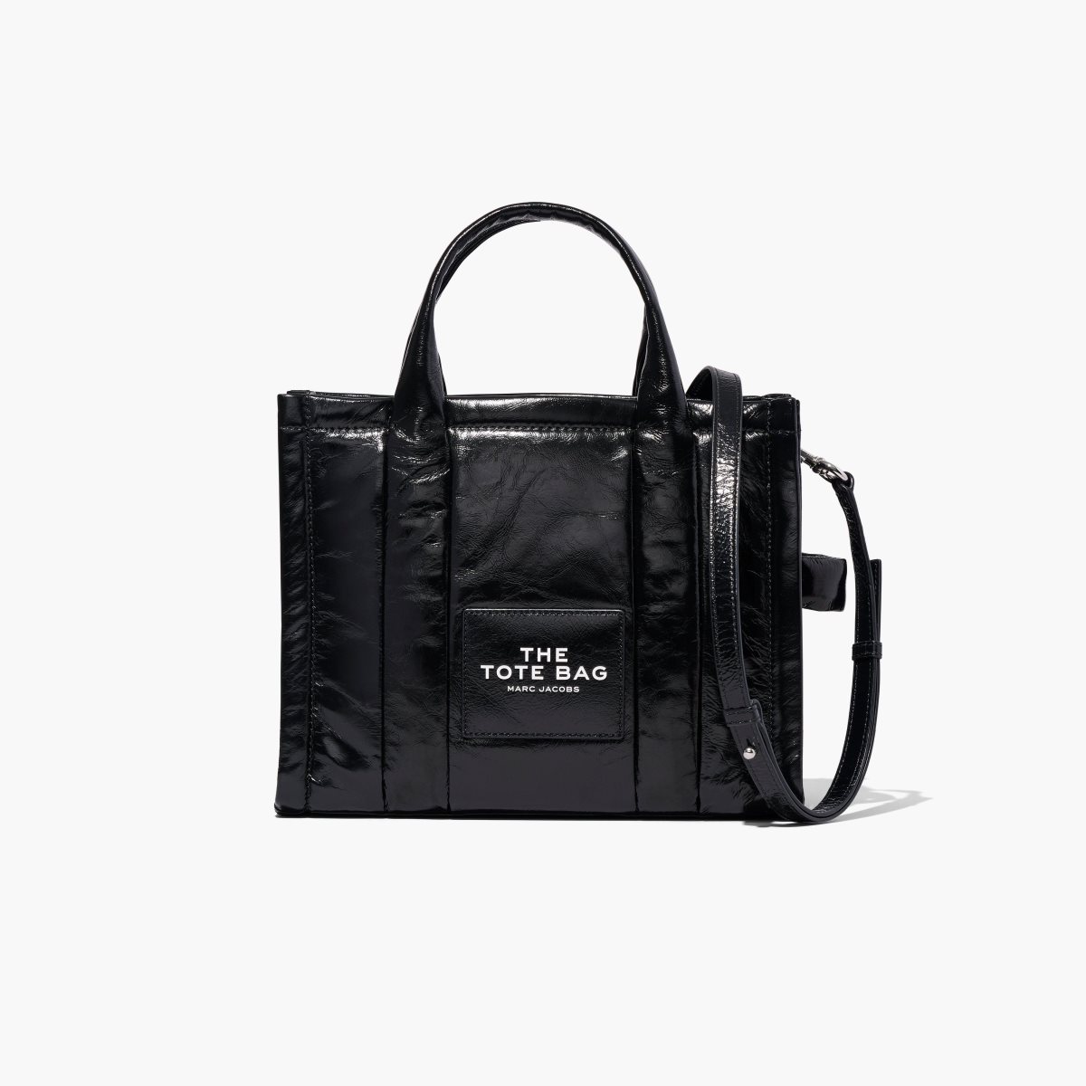 Marc Jacobs Shiny Crinkle Medium Tote Bag Negras | 3075649-BH